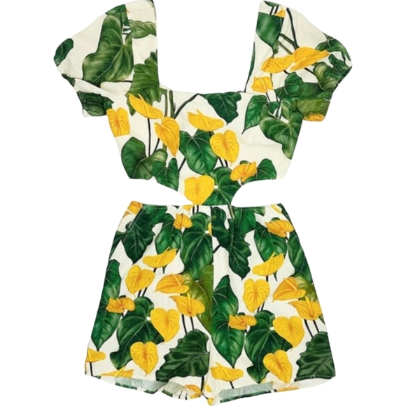 FARM Rio Cutout Tie-Back Romper M - Picture 9 of 15